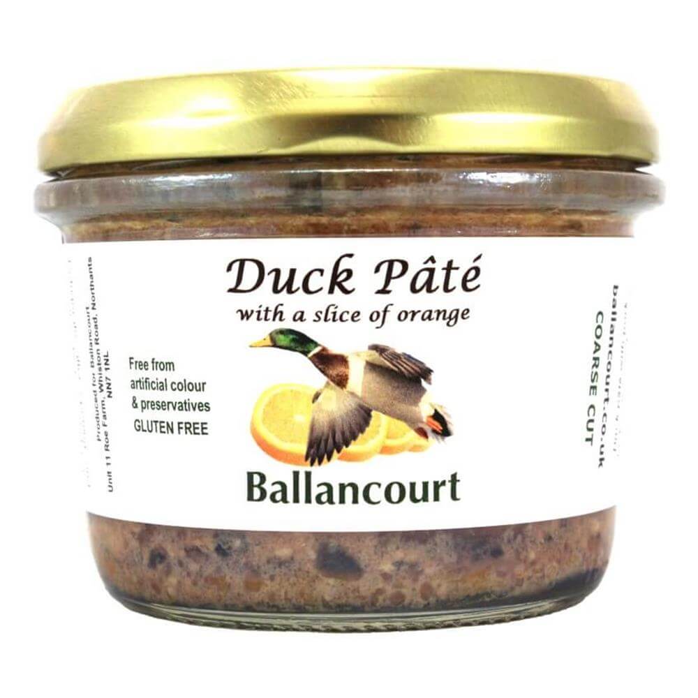 Ballancourt Duck Pate with slice of orange 180g